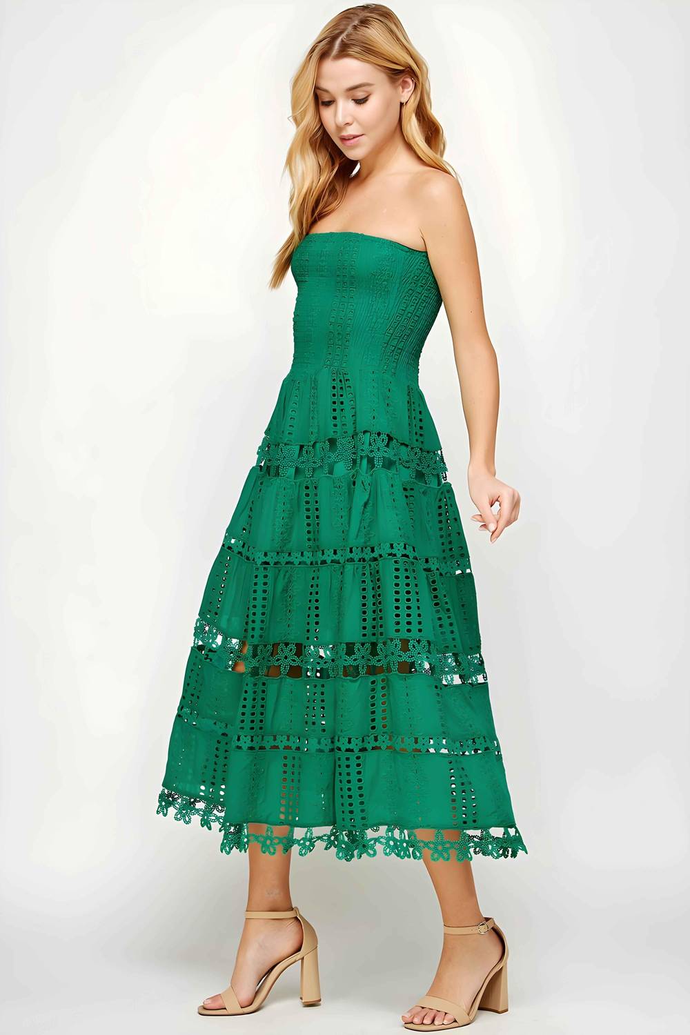 Strut & Bolt - Lena Eyelet Midi Dress