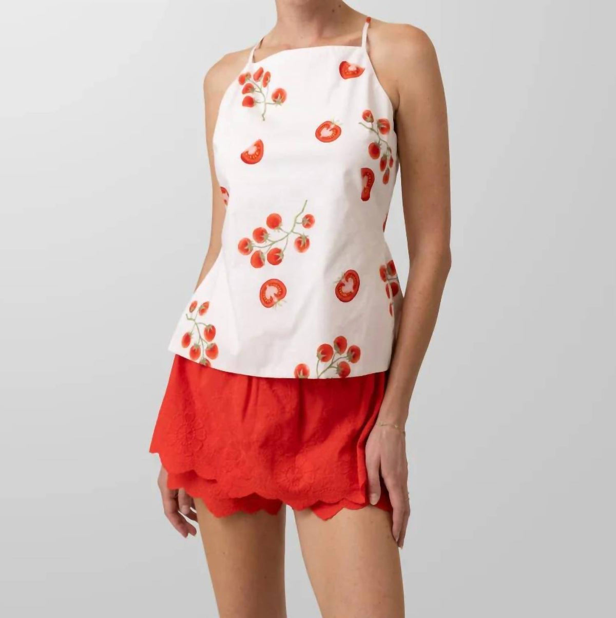Line And Dot - Bellissimo Tie Top