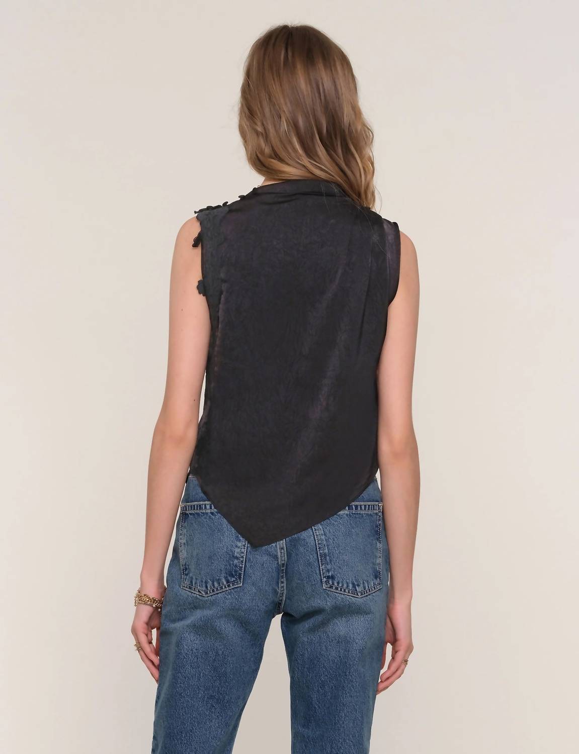 heartloom Novia Top in black - women's tank top - alternate view