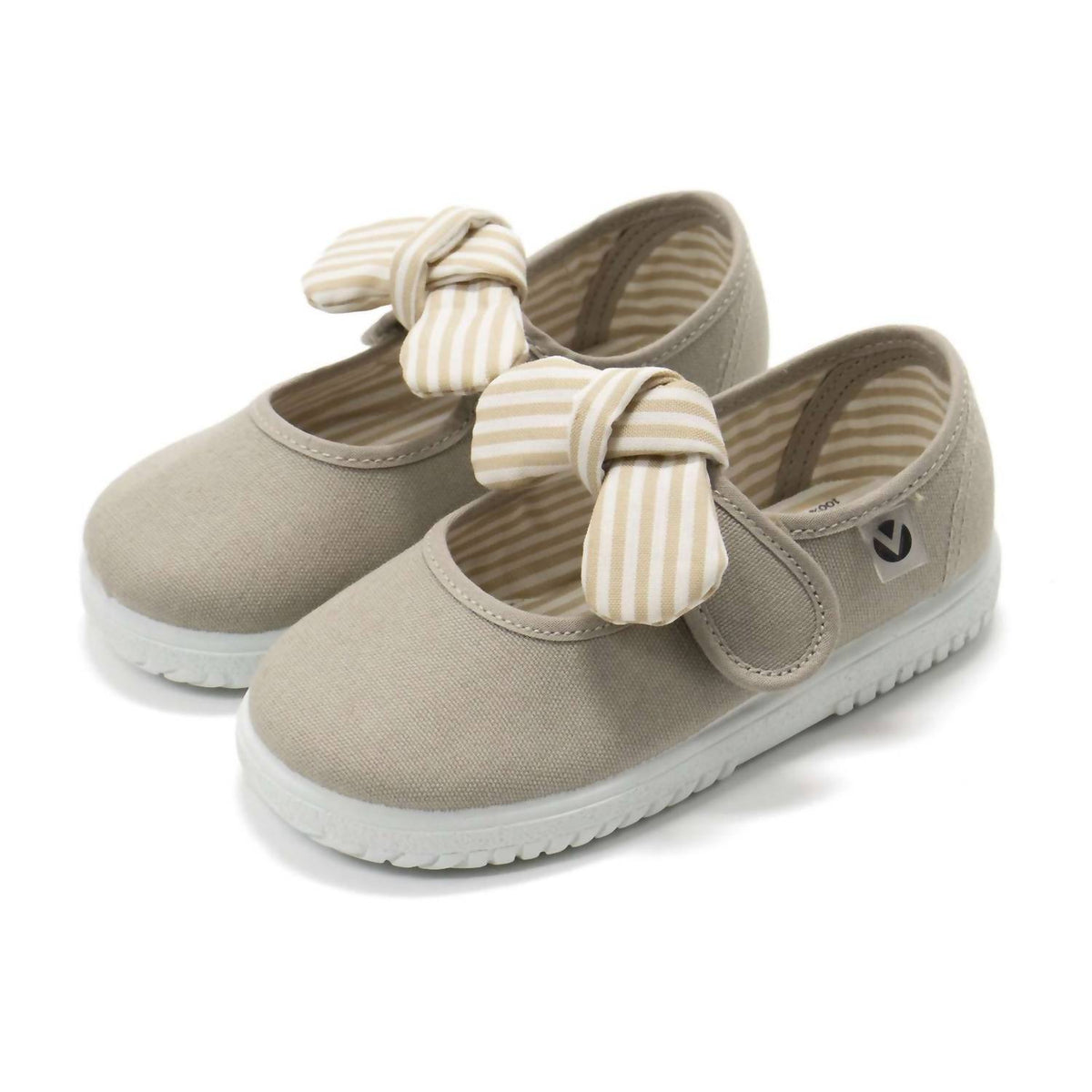 Victoria - Girls' Slip On Canvas Bow Shoes