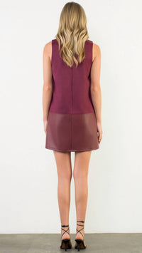 Thml - Sleeveless Mixed Media Dress