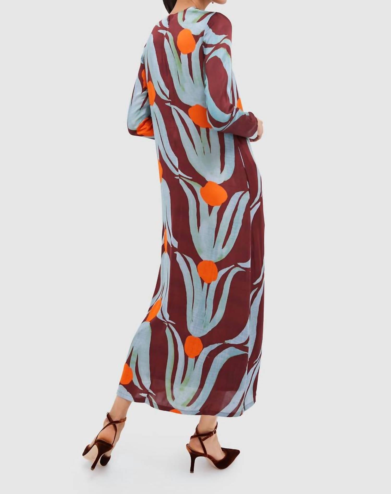 Oliphant - Long Sleeve Shift Maxi Dress