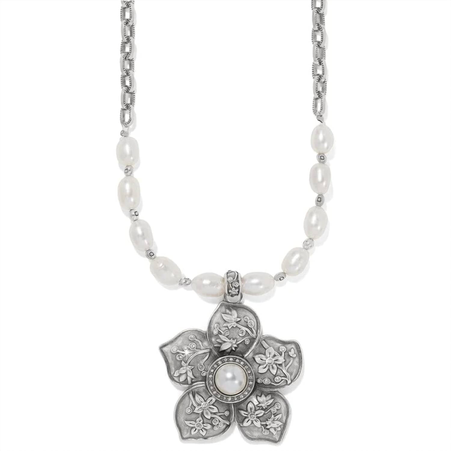 Brighton - Kyoto in Bloom & Pearl Cherry Blossom Pendant Necklace