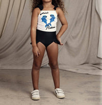 Mini Rodini - Girl's Dolphins Frill Swimsuit