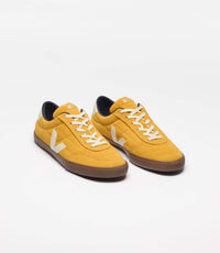 VEJA Men's Panenka Suede Sneakers in yellow - men's sneaker - detail view