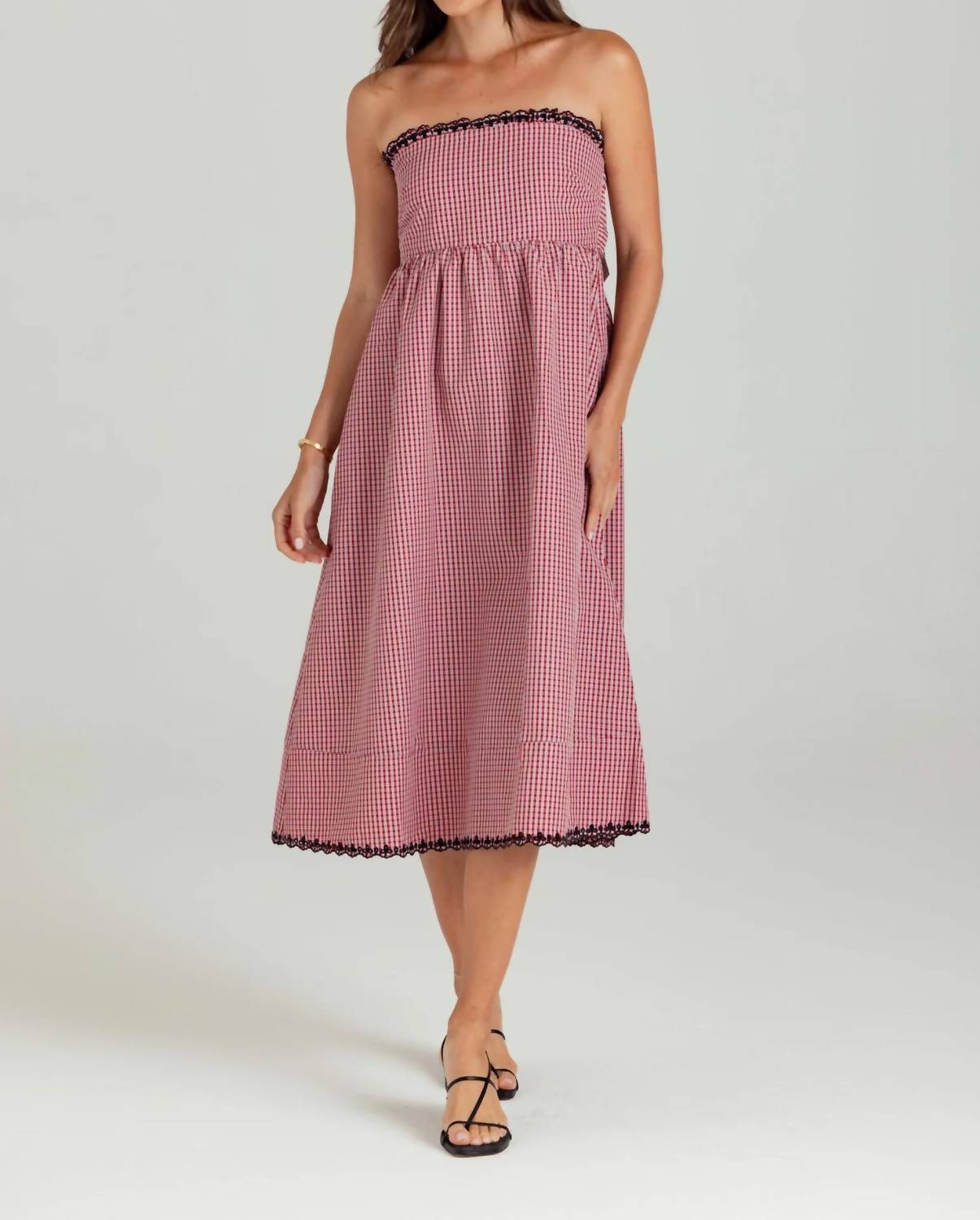 Sundays - Logan Strapless Midi Dress