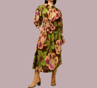 Uncle Frank - Brooke Blooms Midi Dress