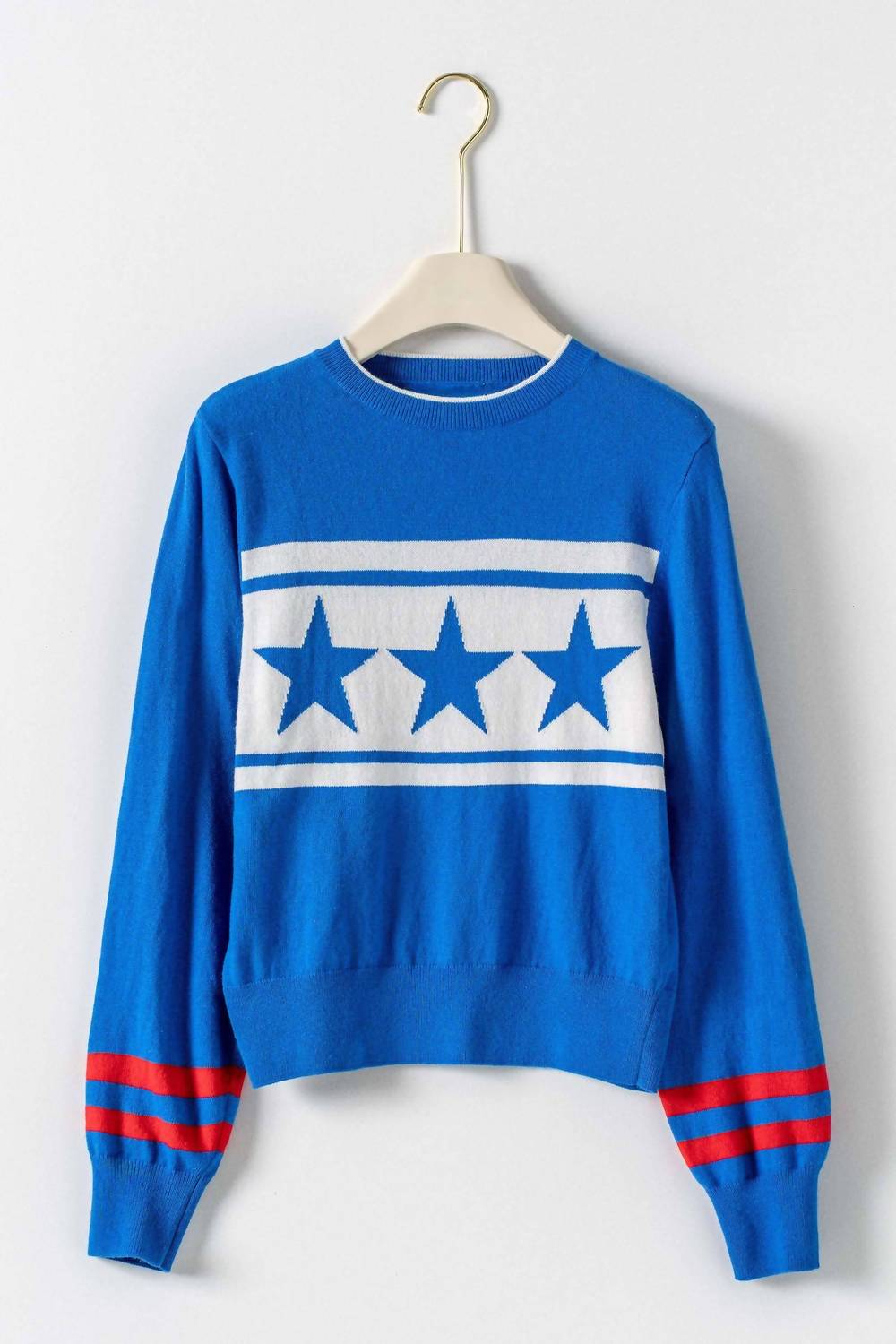 Urban Daizy - Americana Triple Star Knit Sweater