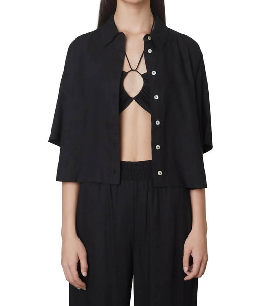 Nia - Cropped Boxy Shirt