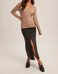 Hem & Thread - Lace Trim Long Sleeve Top