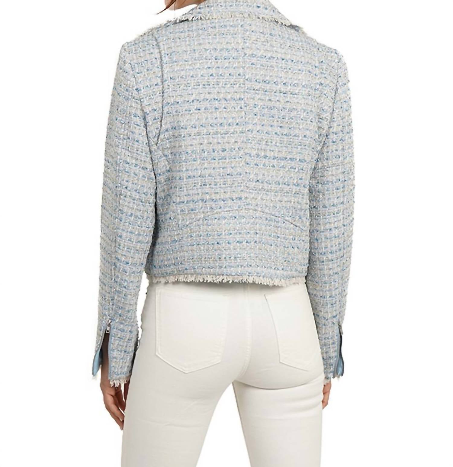 Love Token - TWEED MOTO JACKET