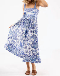 SMITH & QUINN Heather Midi Dress in port porcelain - women's dress - view 4
