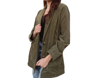 Lavender J - Jora Oversized Light Weight Olive Button Up