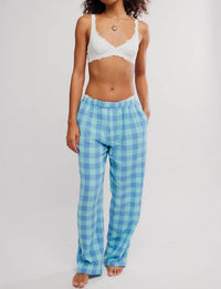 Free People Be Mine Pants in blissful blue combo - women's pants - view 4