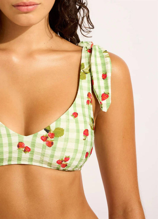 Seafolly - Beach Picnic Sweetheart Tank Bikini Top