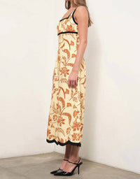 Maude Club - Melanie Linen Midi Flare Dress