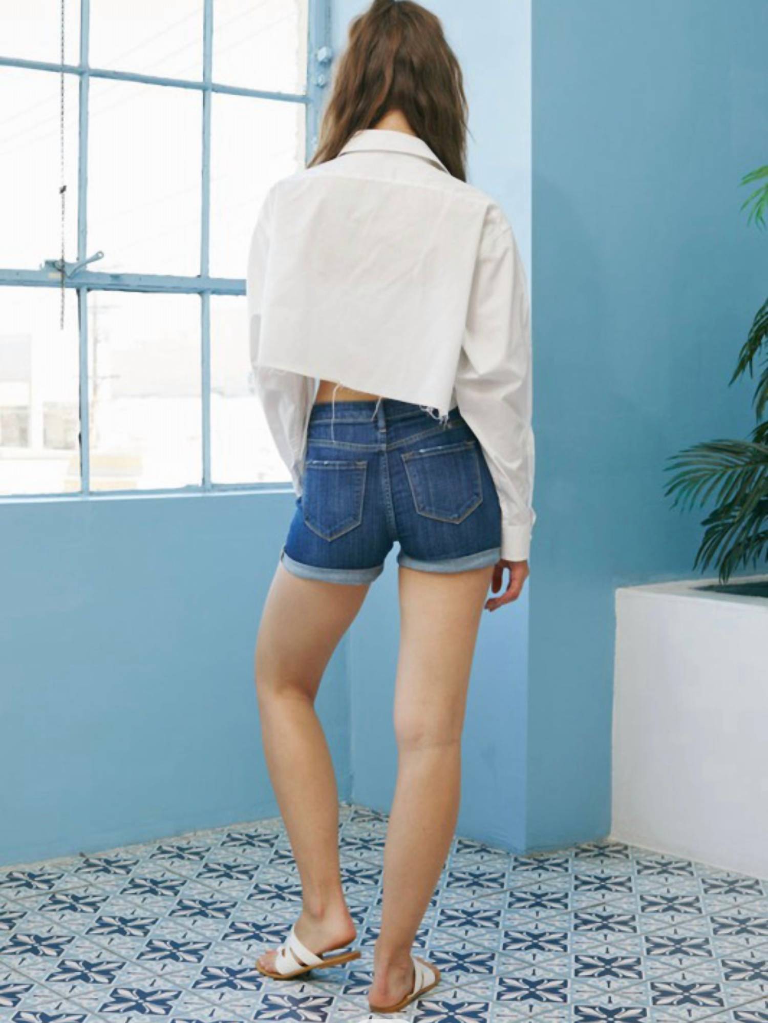 Kancan - Cuffed Jean Shorts