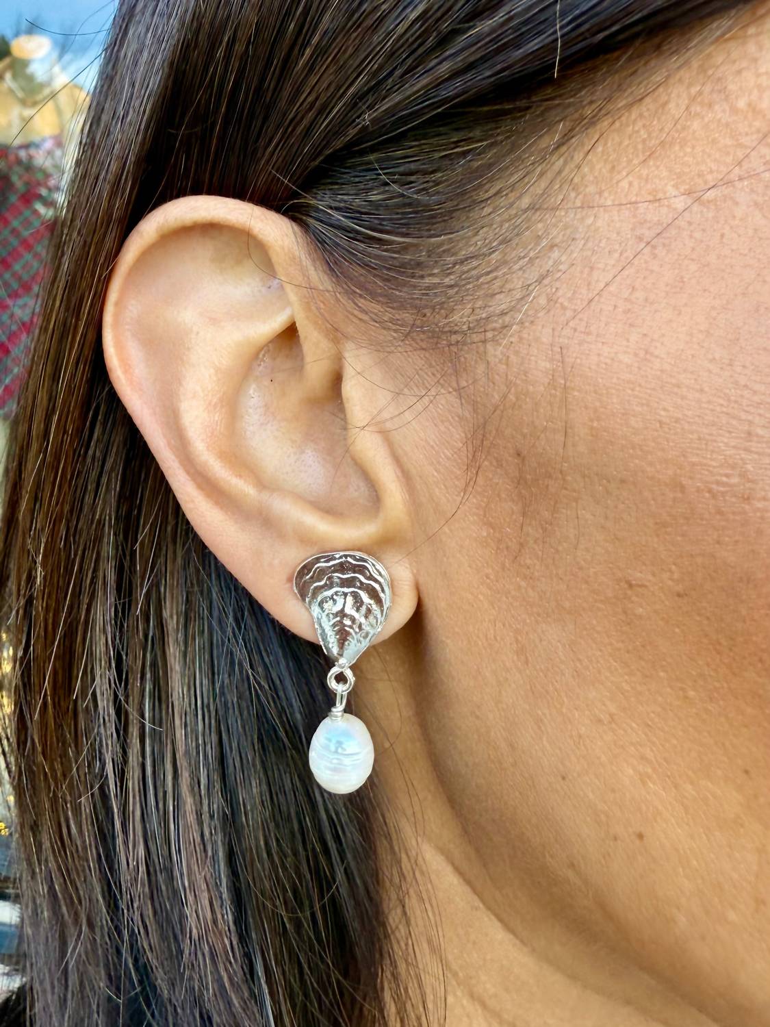 Susan Shaw - Women's Oyster Pearl Drop Earrings