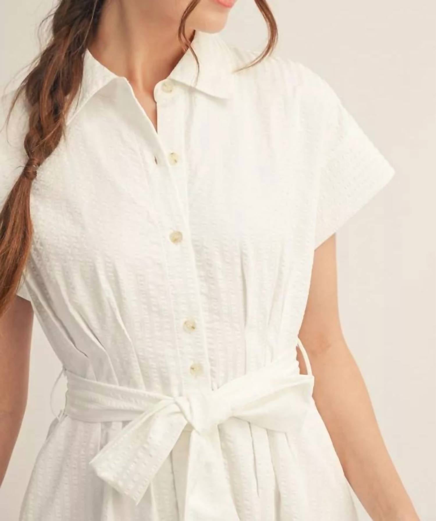 Jodifl - Winter Button Down Mini Dress