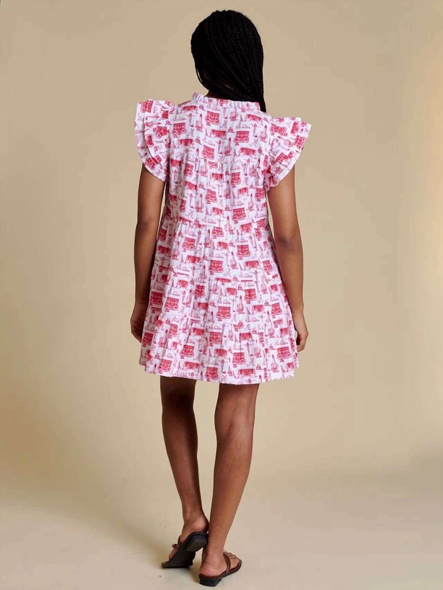 Stewart Simmons - Flutter Sleeve Dress