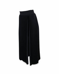 Theo The Label - Women's Atlas Pleated High Slit Skirt