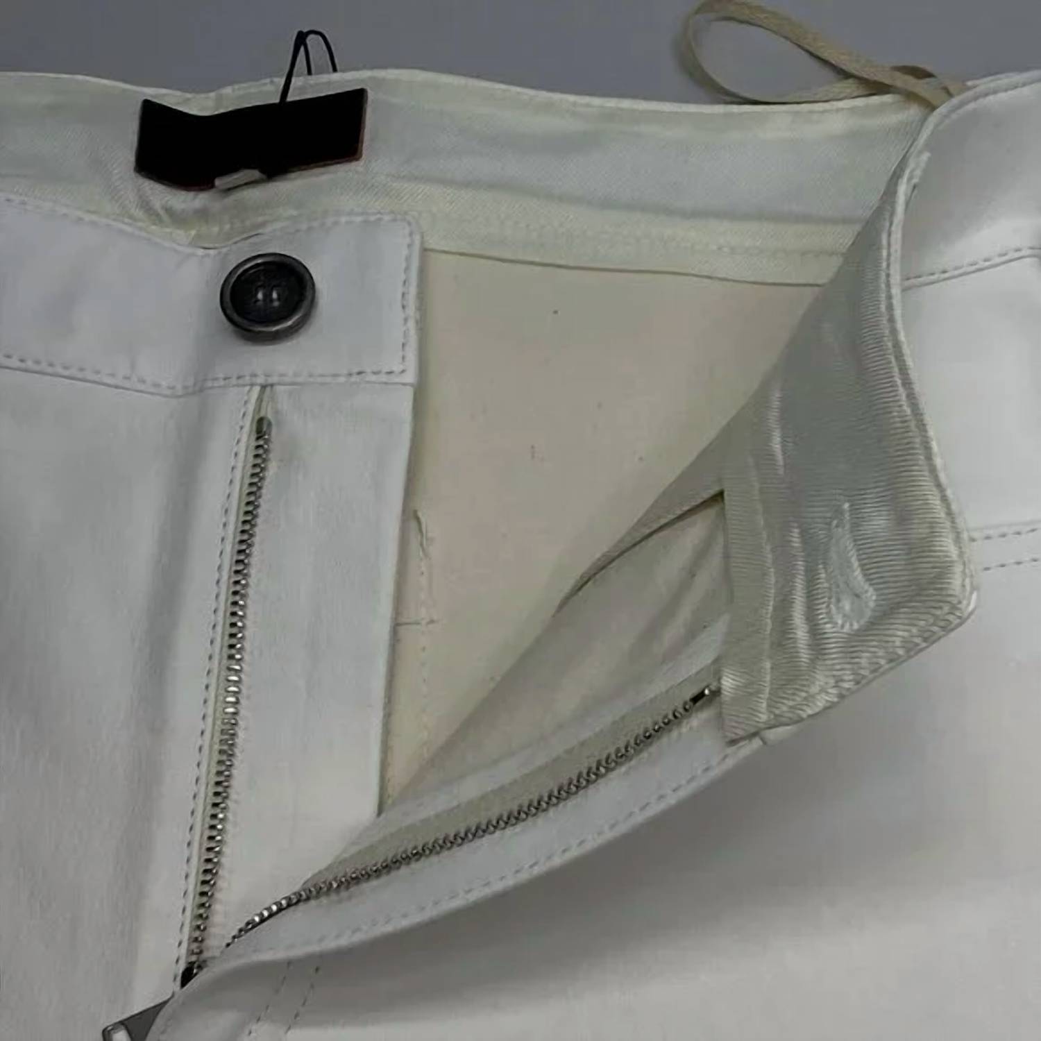Stouls Women's Lilou High Rise Lamb Leather Wide Leg Pants in white - women's pants - view 4