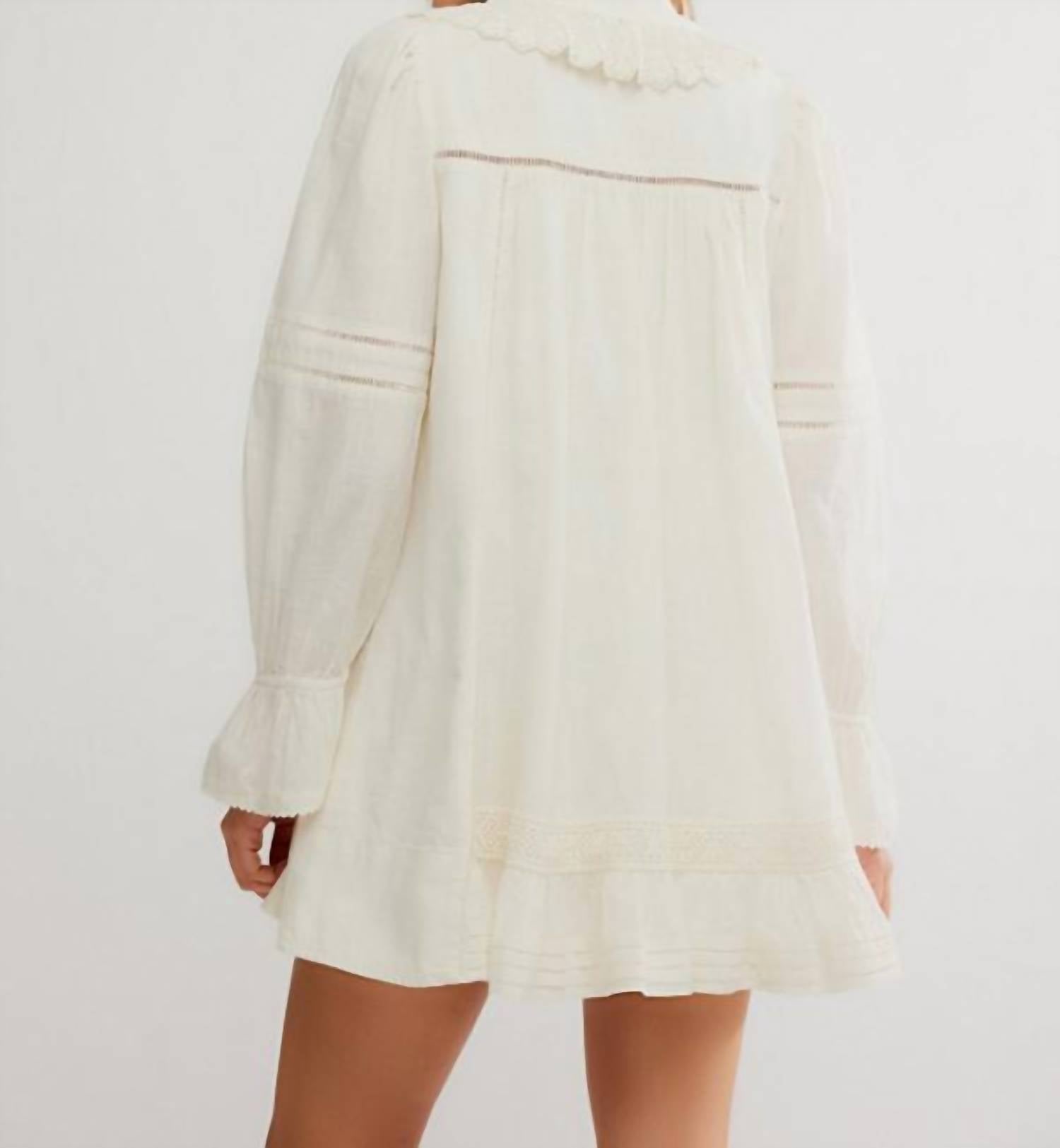 Free People - 5 O'clock Tea Time Pull On Mini Dress