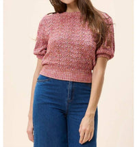 Cleobella Sonette Sweater in red bud - women's sweater