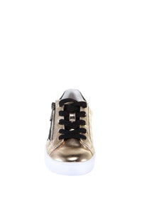 Nina Girls Ibby Low-top Sneakers in platino metal - kids' sneaker - alternate view