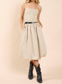 Sadie & Sage - Happier Now Strapless Tube Bubble Dress