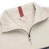 AMUNDSEN Men's Boiled Ski Sweater in oatmeal - men's sweater - view 4