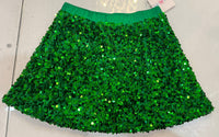 Lulu Bebe Girl's Sequin Skort in green - kids' item