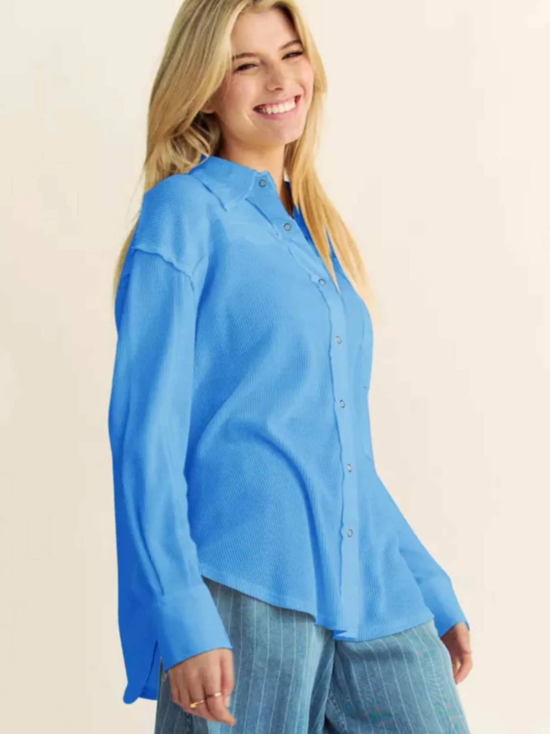 Davi & Dani - Washed Button Down Shirt