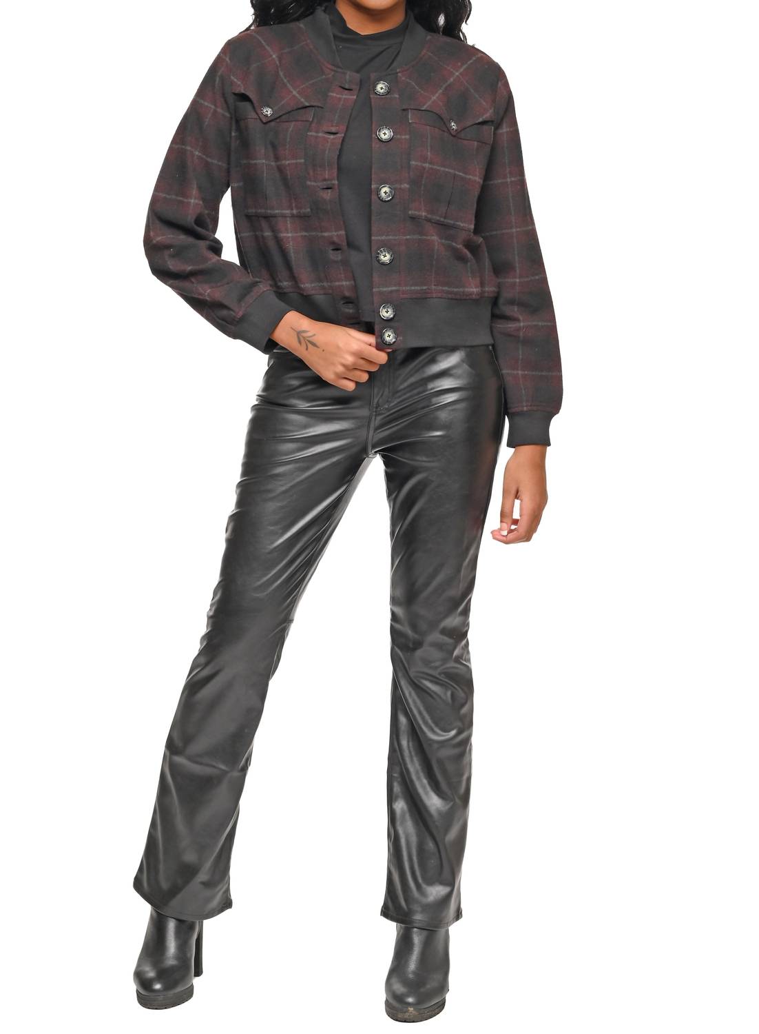 Tulip Clothing - Bobbi Long Sleeve Bomber Jacket