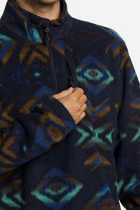 Billabong - Boundary Mock Neck Half Zip Fleece Sweatshirt