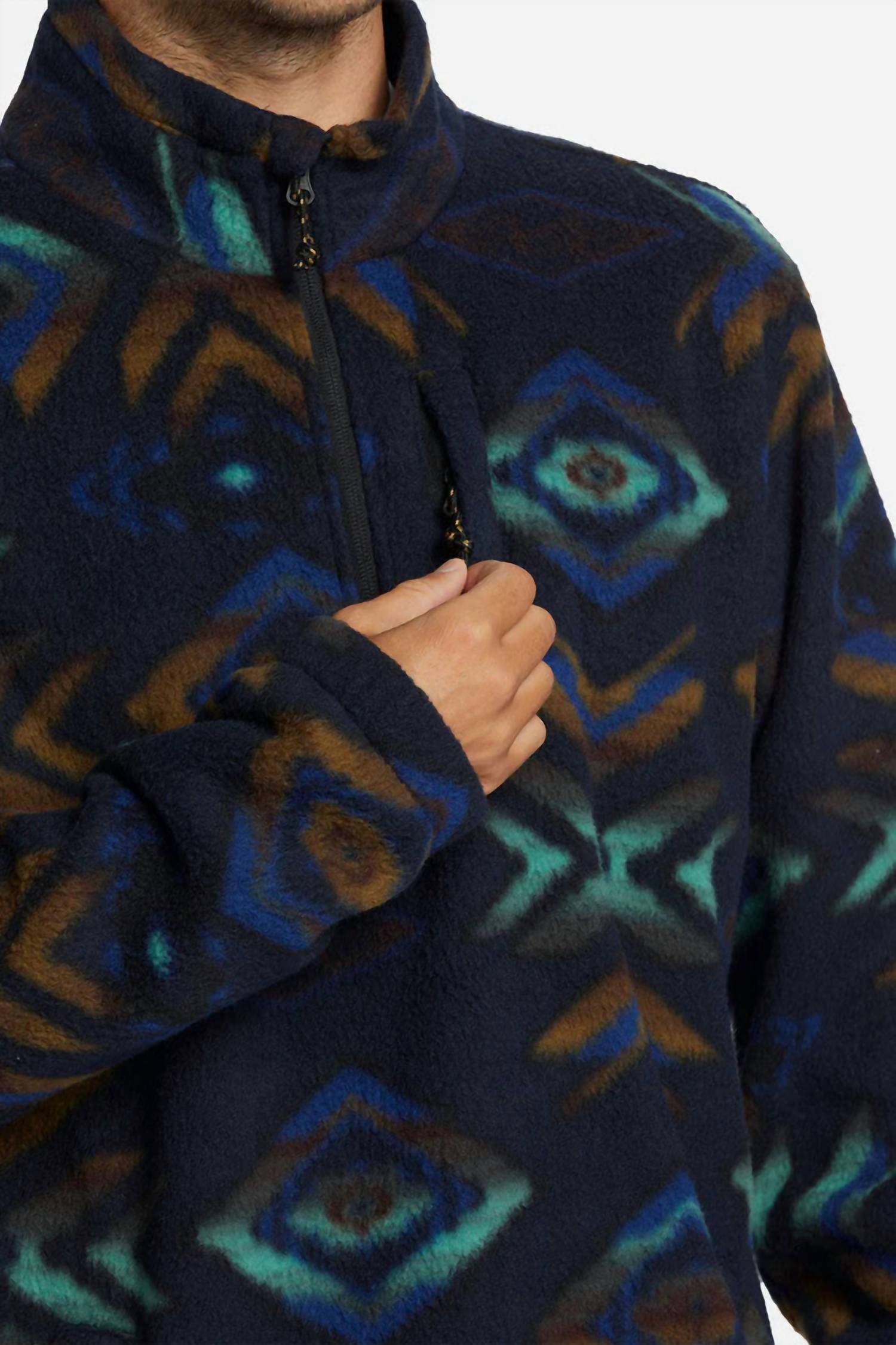 Billabong - Boundary Mock Neck Half Zip Fleece Sweatshirt