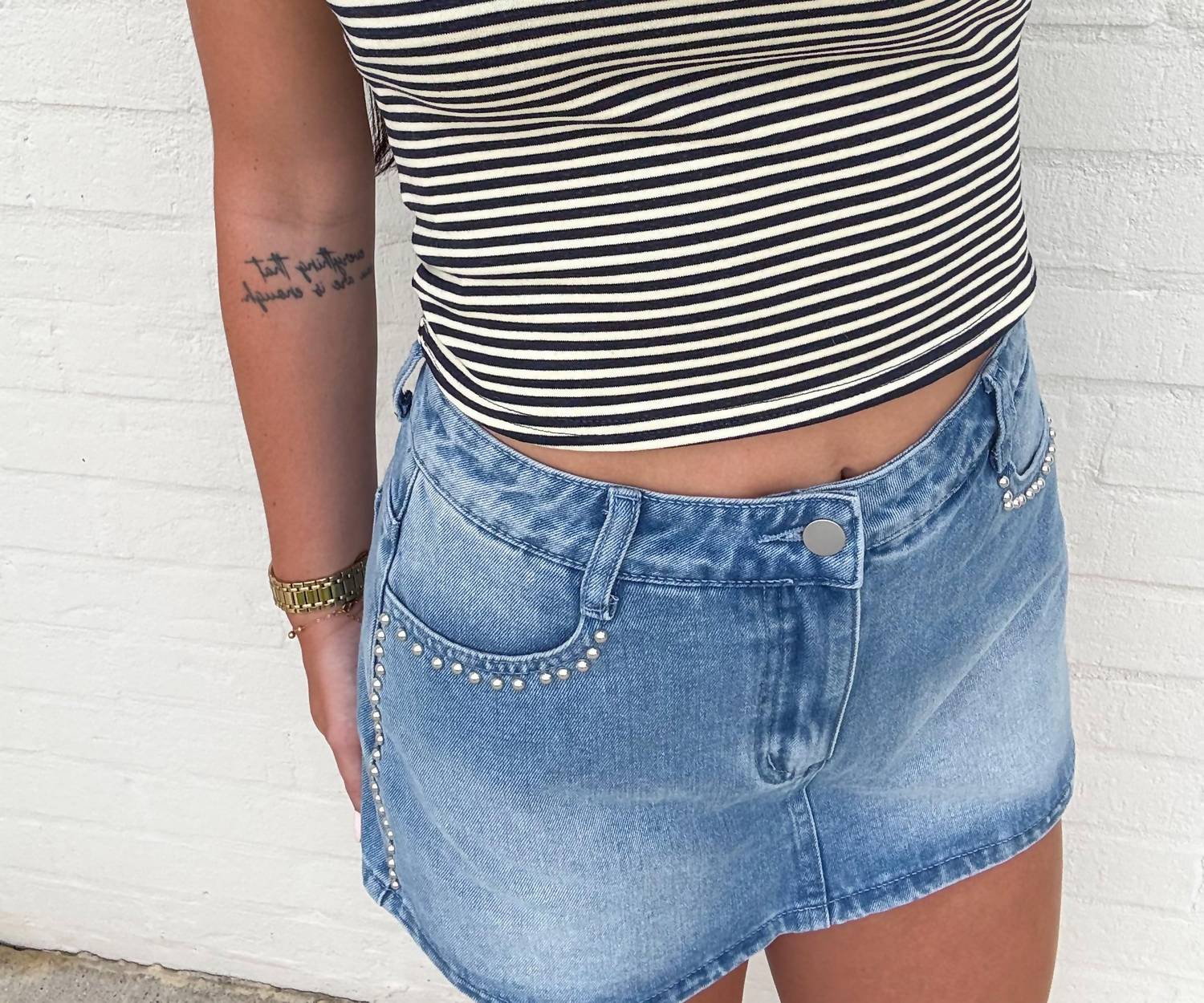 Le Lis - The Silver Lining Mini Skort