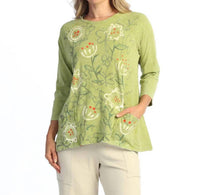 Jess & Jane - Mineral Washed Patch Pocket Tunic Top