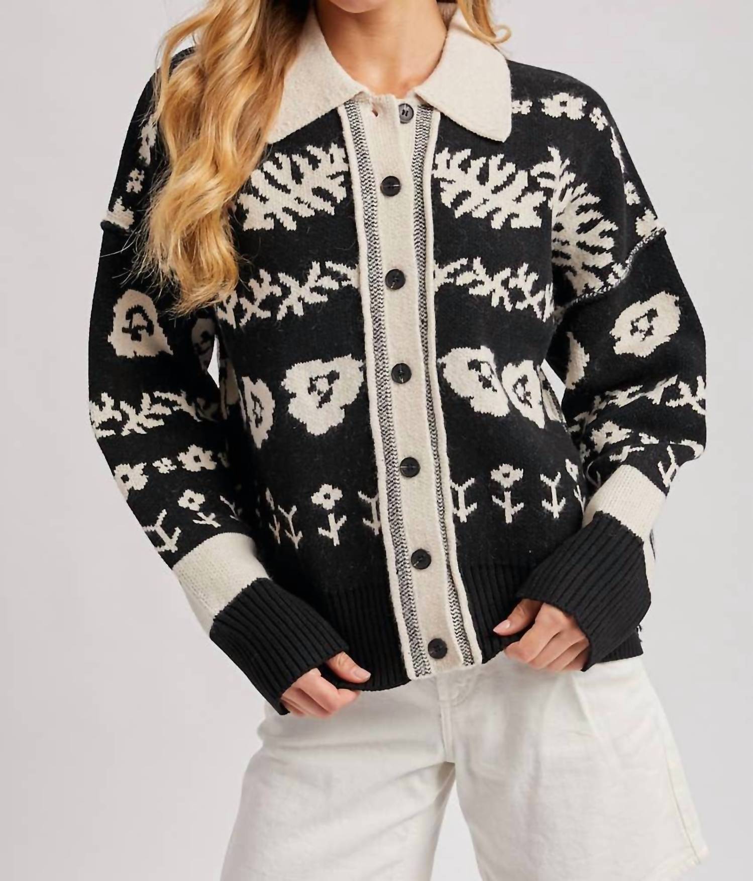 Bluivy - Botanica Collared Cardigan