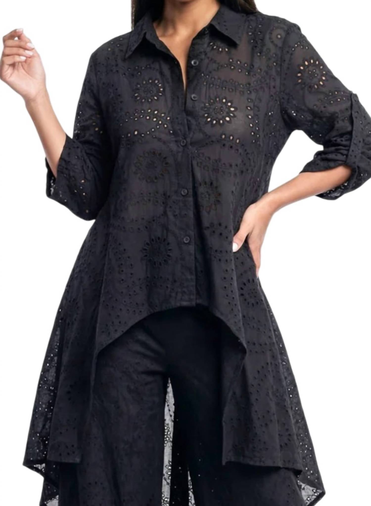 Lisa Rene - Hi-low Tunic & Pant Set