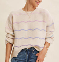 In February - Ombre Wave Wool Blend Sweater