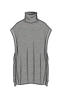 Paper Label - Ophelia Turtle Neck Poncho Sweater