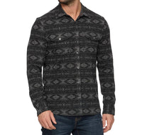 Flags & Anthem - Baker Long Sleeve Southwest Hero Knit Flannel Top