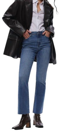 Oat New York - Women's Mid Rise Bootcut Slim Flare Ankle Jeans