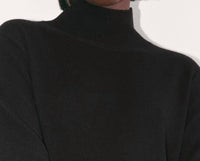 Everlane Turtle Neck Midi Dress in black - women's dress - alternate view