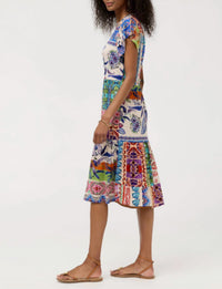 Johnny Was - Janie Favorite Tiered Tea Length Midi Dress