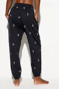 SPIRITUAL GANGSTER Namaski Hudson Sweatpant in black - women's pants - alternate view