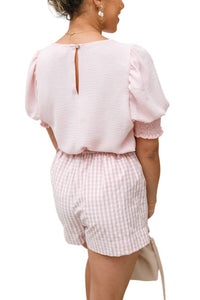 Cy Fashion - Prim & Pretty Gingham Tie Shorts