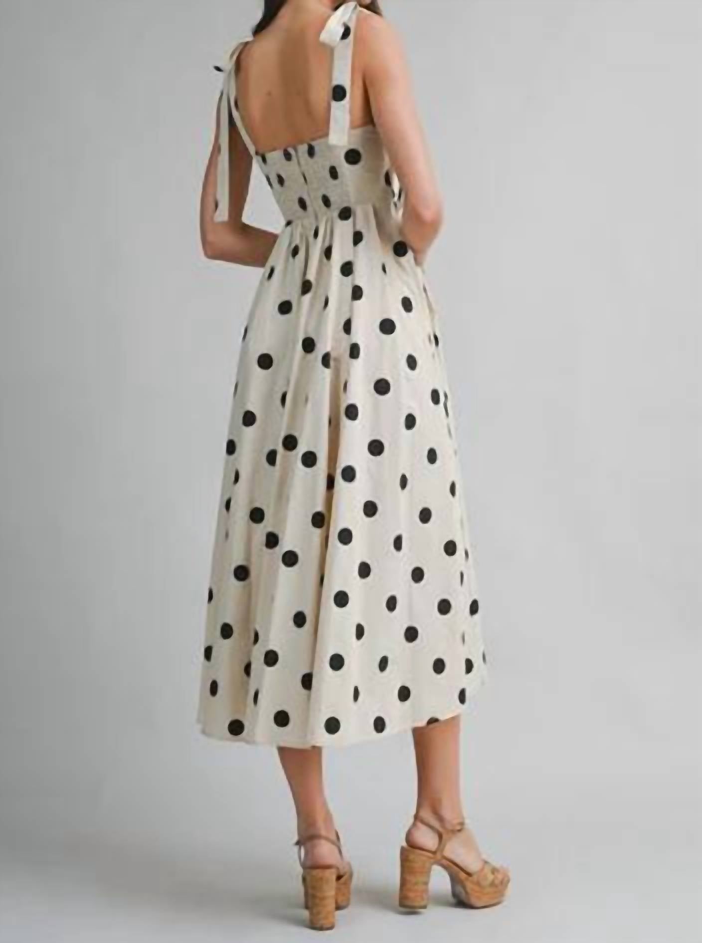Mable - Polka Dot Midi Dress