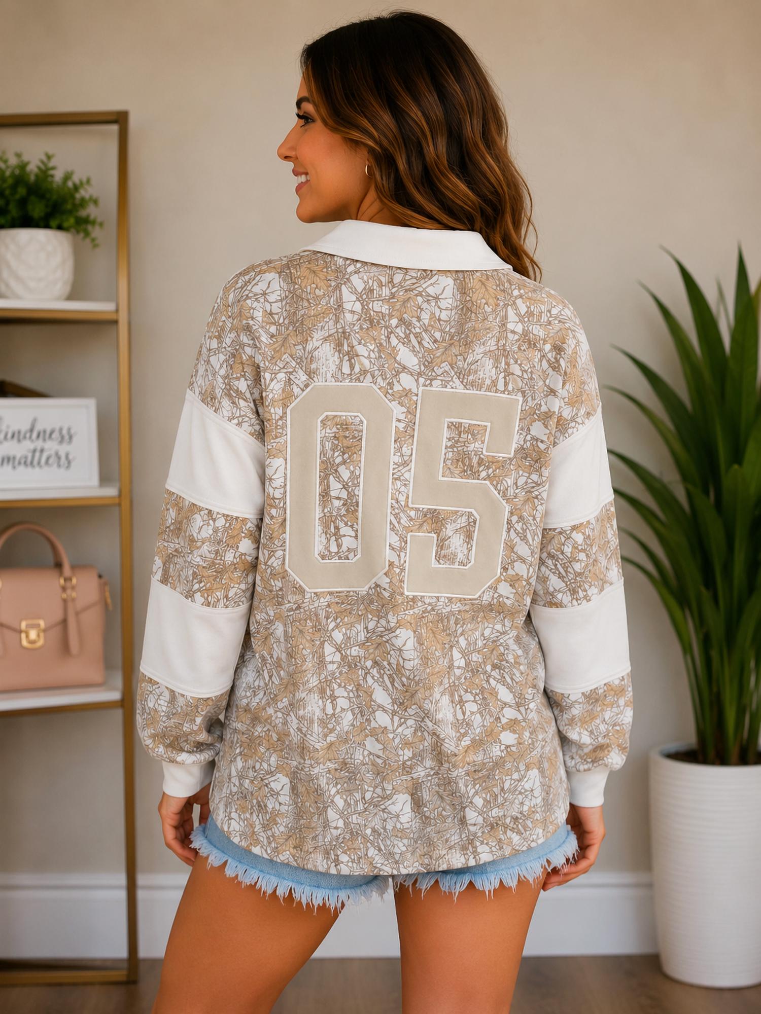 Simply Southern - Print Long sleeve Polo